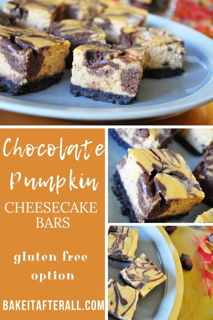 chocolate pumpkin cheesecake bars