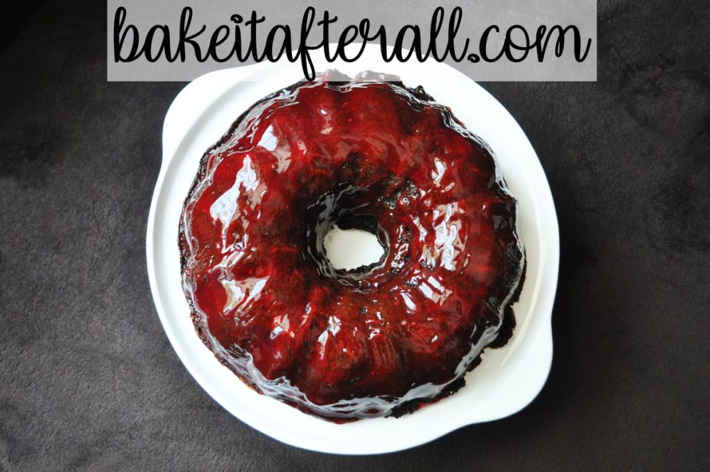 cherry chocolate cheesecake bundt cake