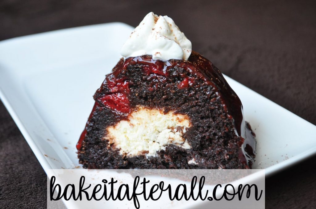 cherry chocolate cheesecake bundt cake