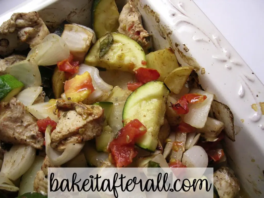 chicken and vegetable bake