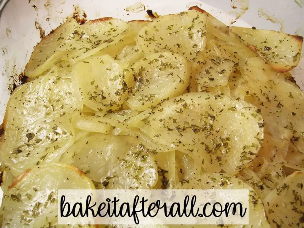 potatoes and onions bake