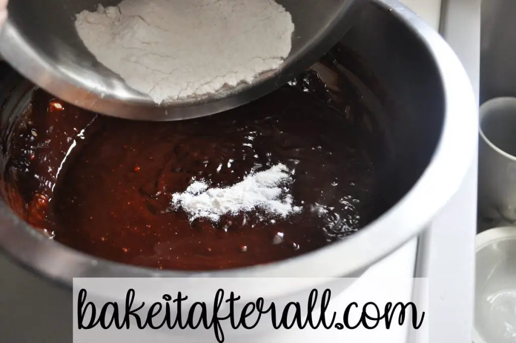 sifting flour and salt