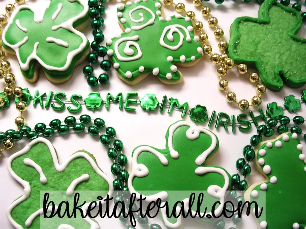 St. Patrick's Day Sugar Cookies with Royal Icing