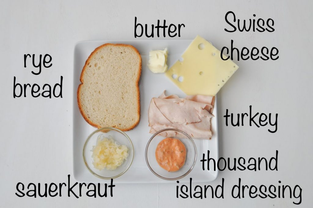 Turkey Pastrami Reuben Sandwiches ingredients