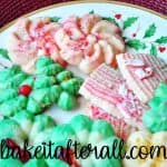 Christmas Butter Cookies on a plate