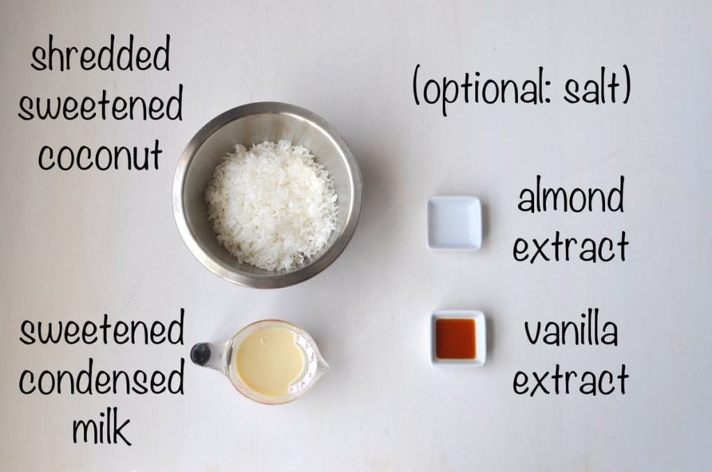 coconut macaroon ingredients