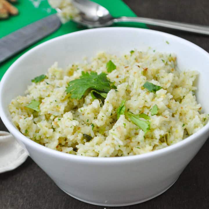 Cilantro Coconut Rice - You're Gonna Bake It After All