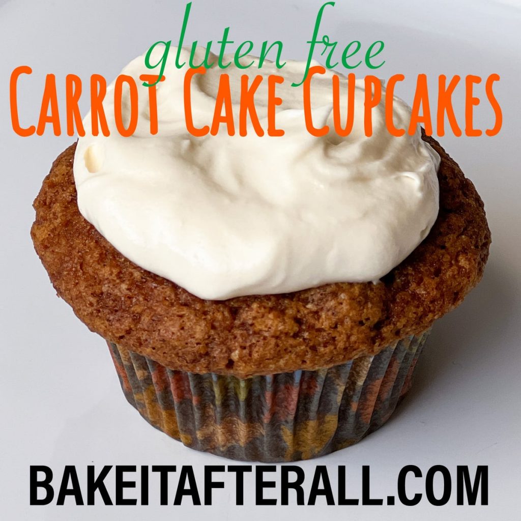gluten free carrot cake cupcakes