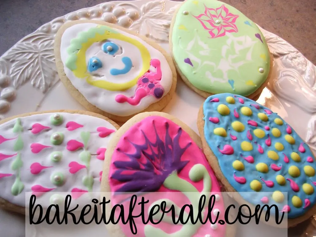 decorated egg cookies