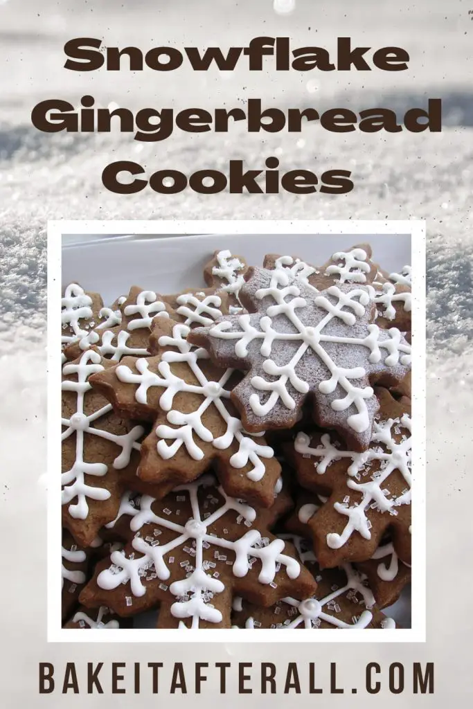 Snowflake Gingerbread Cookies Pin