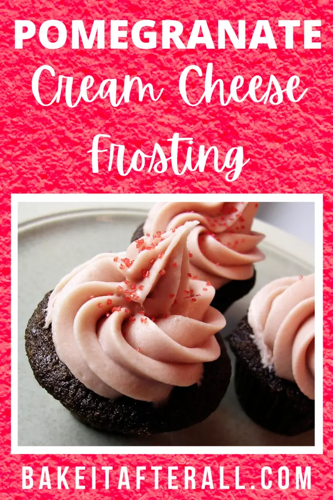 Pomegranate Cream Cheese Frosting Pin
