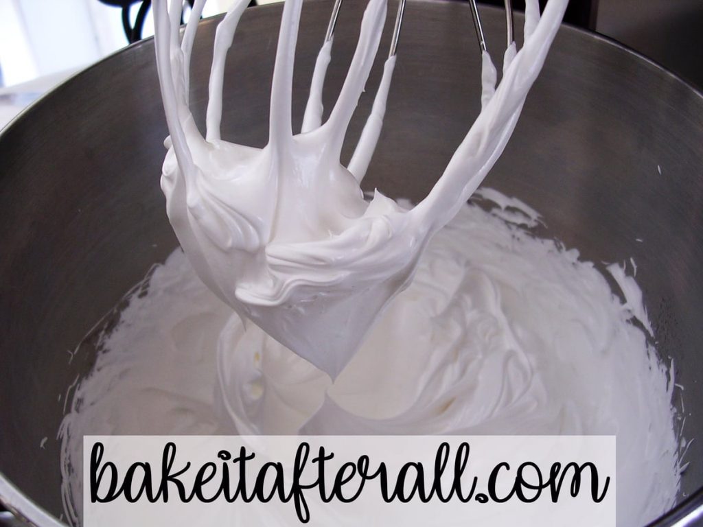 meringue on a wire whisk