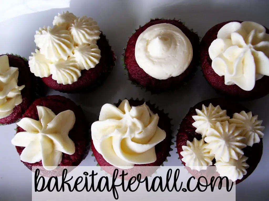 mini cupcakes with buttercream