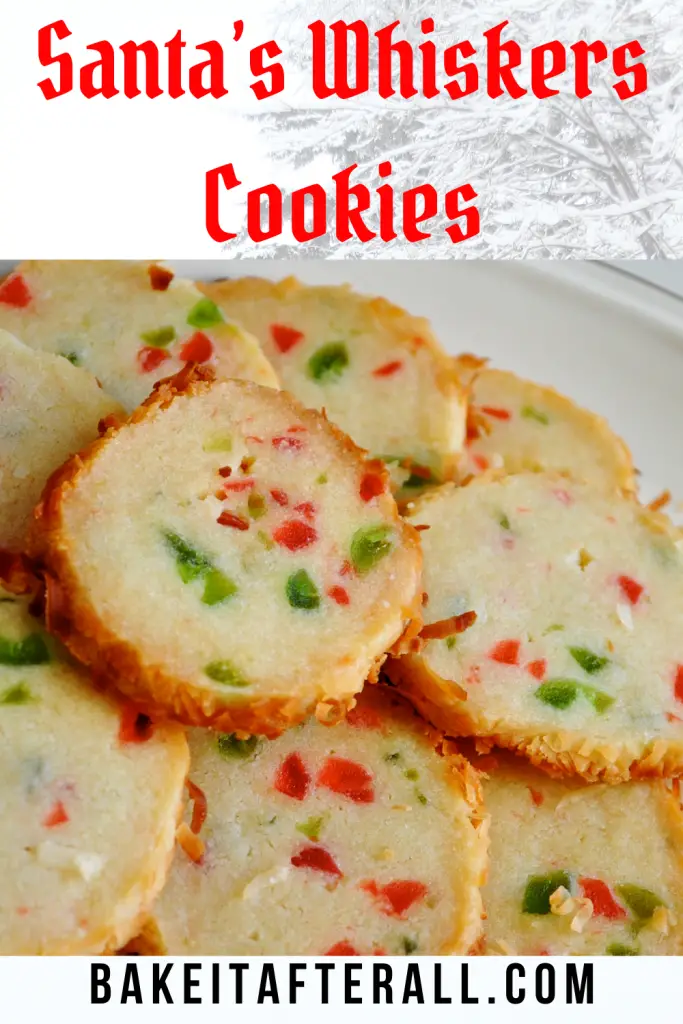 Santa's Whiskers Fruitcake Cookies Pin