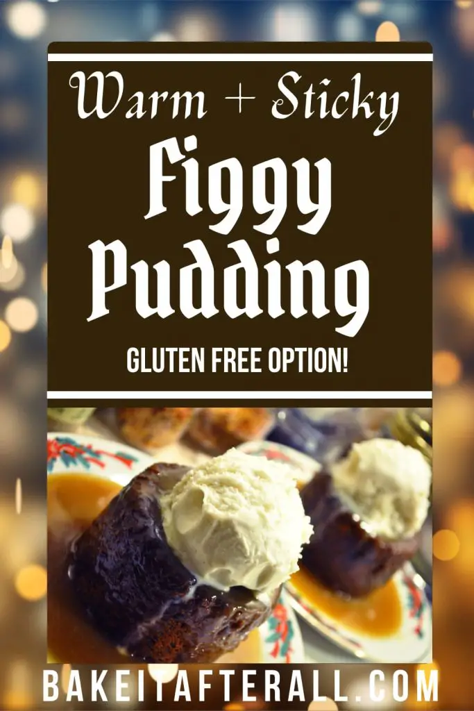 warm sticky figgy puddings pin