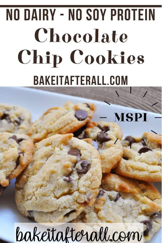 Dairy Free Soy Free Chocolate Chip Cookies MSPI Pin