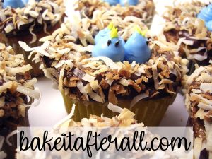 baby bluebird cupcakes