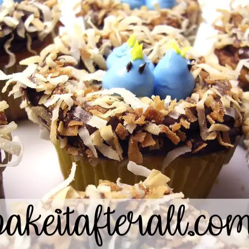 baby bluebird cupcakes