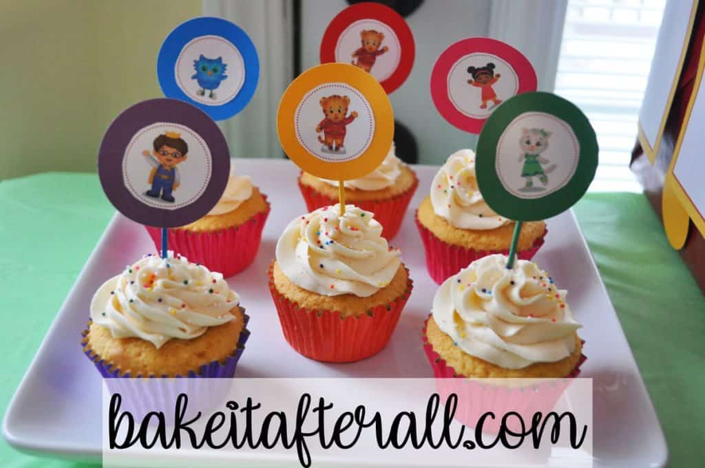 daniel tiger cupcakes