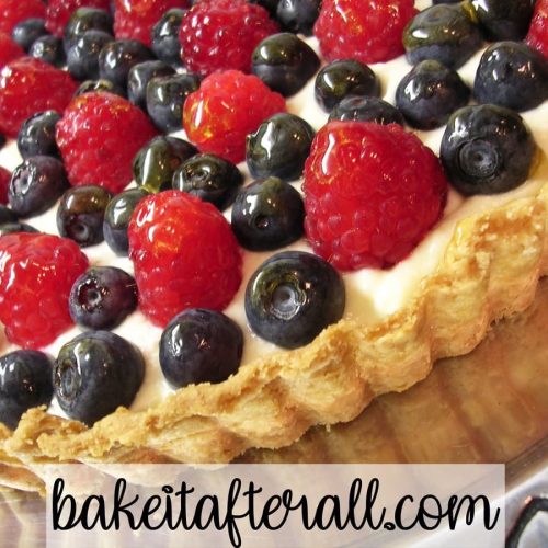 fresh berry tart with vanilla pastry cream