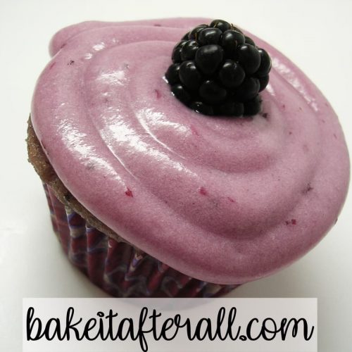 blackberry vanilla cupcakes