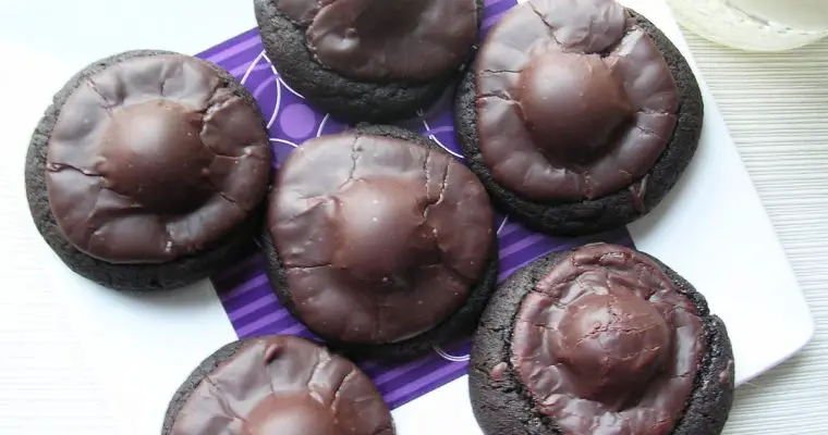 Dark Chocolate Covered Cherry Cookies