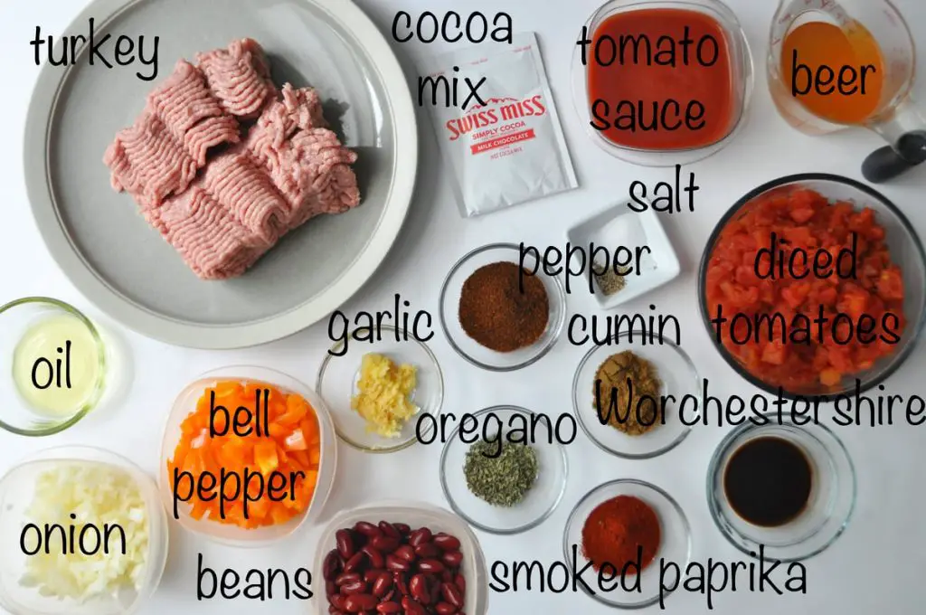 turkey chili ingredients