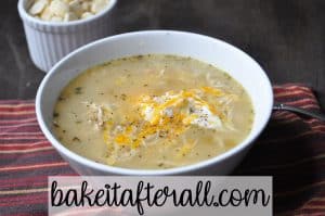 Low Carb White Chicken Chili - You're Gonna Bake It After All