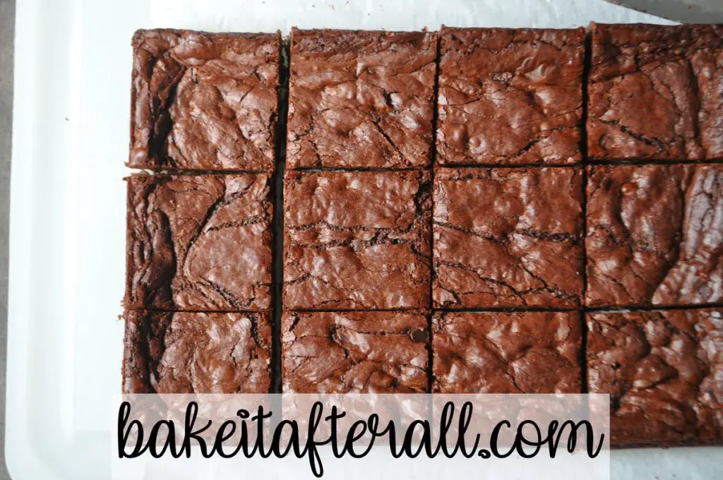 brownies cut into squares