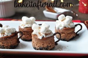 Mini Hot Chocolate Cheesecakes