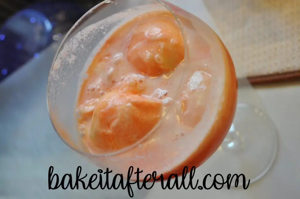 Pink Citrus Punch, Christmas Punch in a glass