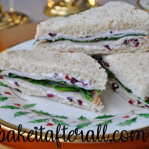 Turkey and Cranberry Tea Party Sandwiches
