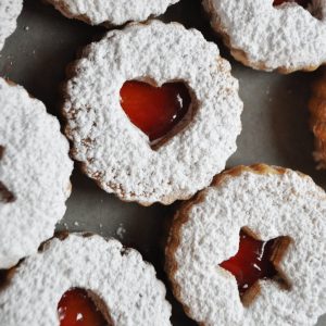 Nut Free Linzer Cookies square picture