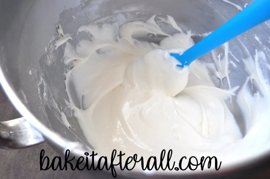 cream cheese frosting topping in a bowl