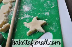 starfish shaped cookie dough