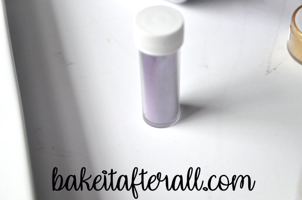 purple luster dust tube