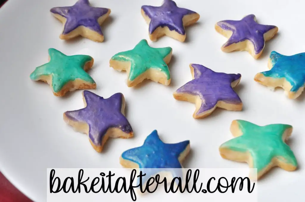 Starfish Cookies on a plate