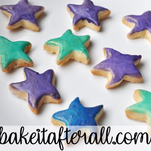Starfish Cookies on a plate
