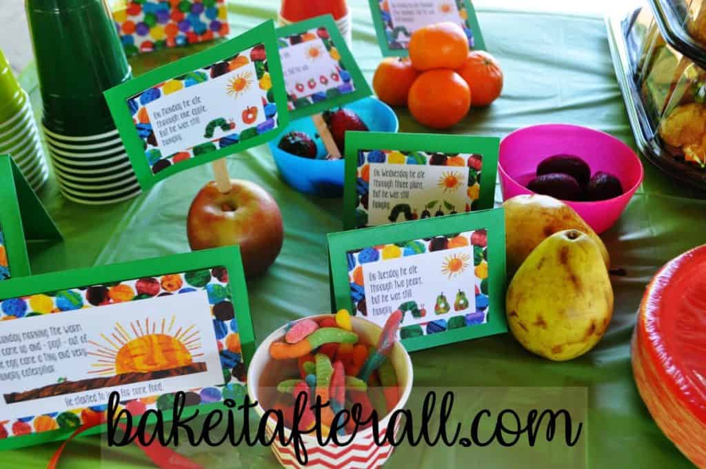 fruits from the Very Hungry Caterpillar