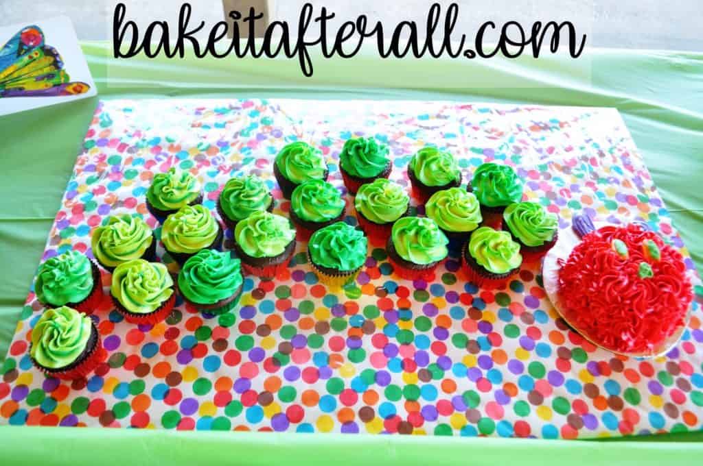 Very Hungry Caterpillar Cupcake Cake