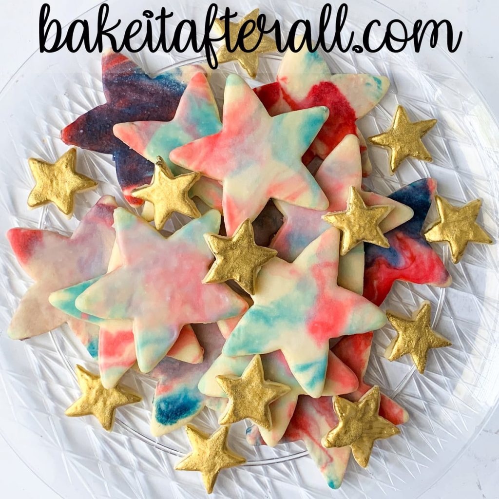 Marbled Star Cookies