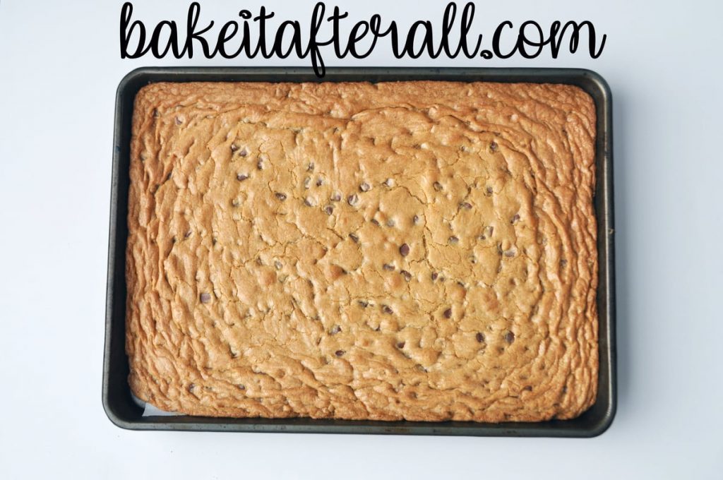 baked sheet pan cookie