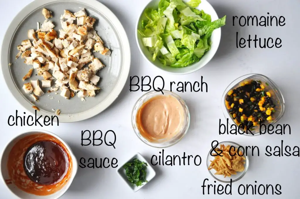 Panera BBQ Chicken Salad ingredients