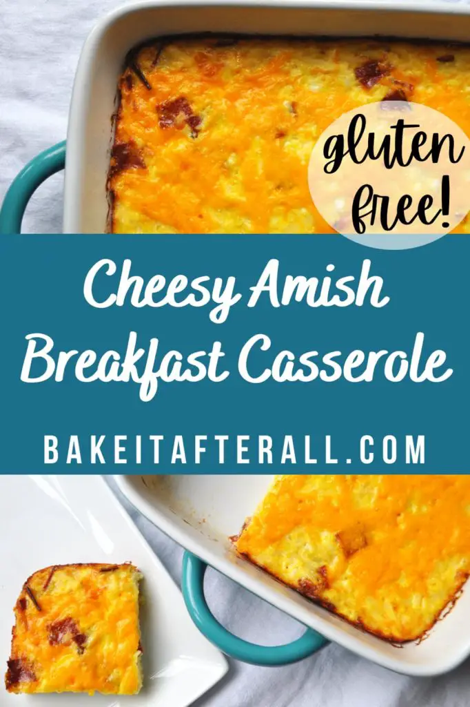 Cheesy Amish Breakfast Casserole Pin