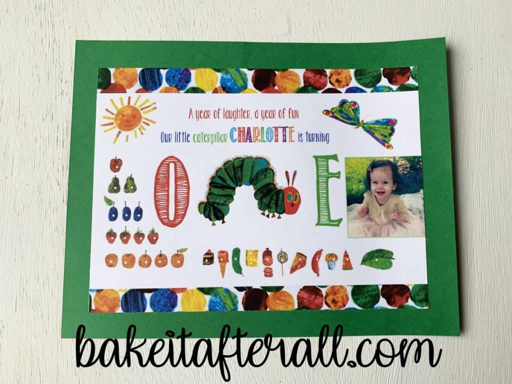 Very Hungry Caterpillar Birthday Party Ideas Invitation