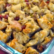 New England Sausage and Cranberry Stuffing Dressing