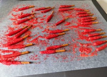 red light saber pretzel sticks
