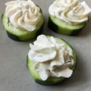 Cucumber Bites with Garlic Herb Cheese