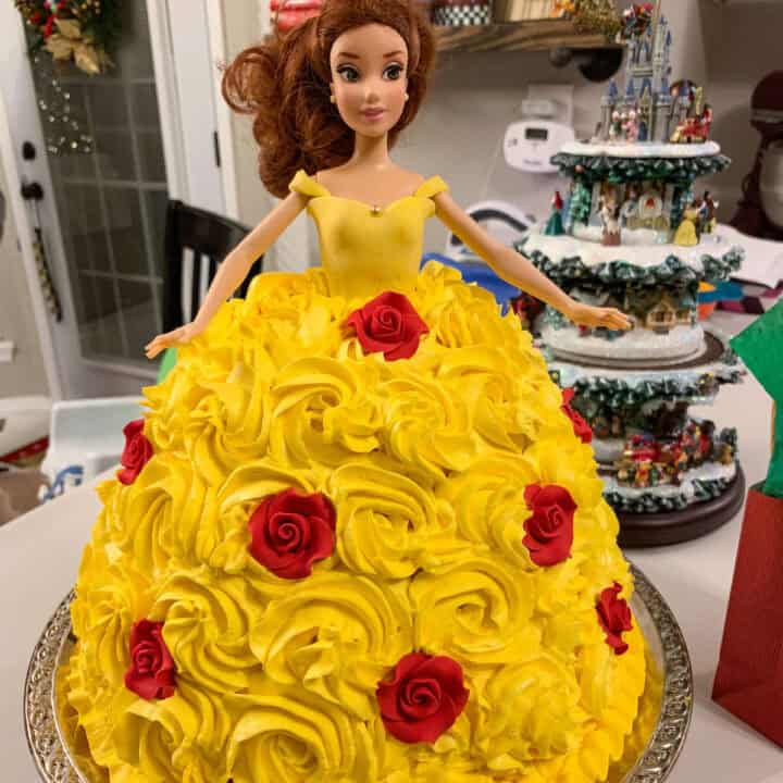 Princess Belle Doll Cake - You're Gonna Bake It After All