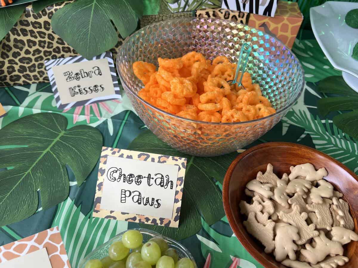 Cheeto paws labeled "cheetah paws"